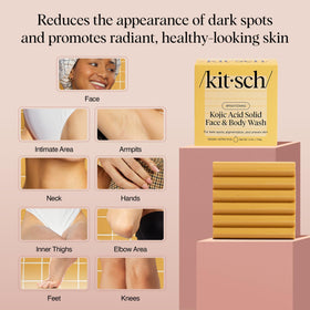 Kitsch soap held in hand demonstrating compact travel size
