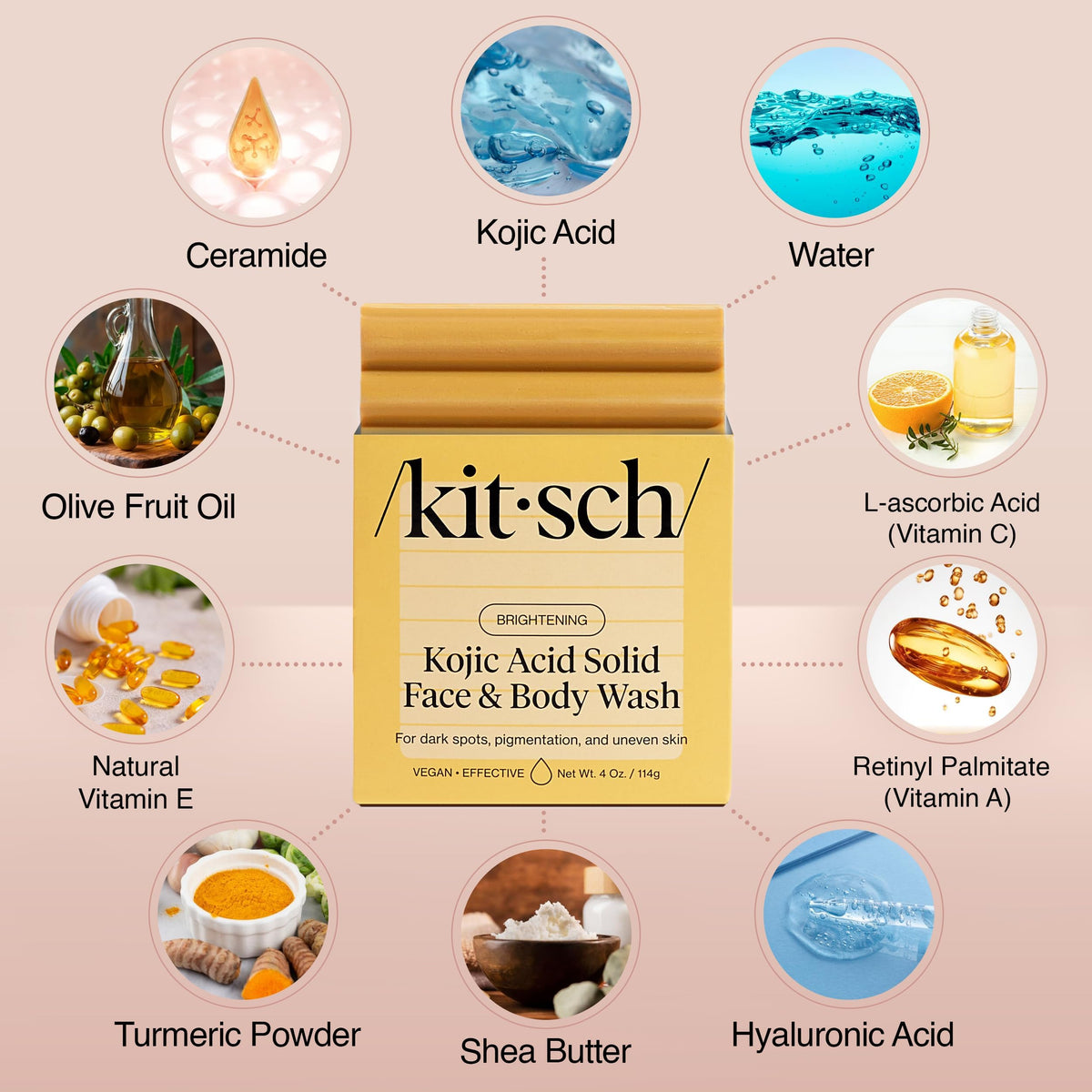 Kitsch creamy lather close-up highlighting moisturizing texture