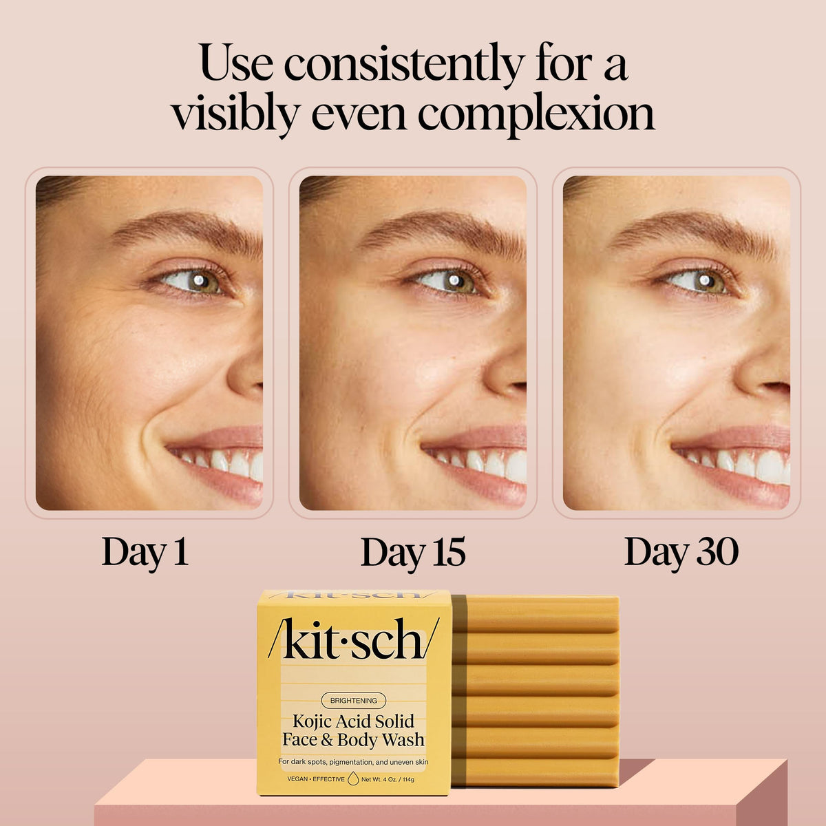 Kitsch soap lather on skin showing gentle cleansing action