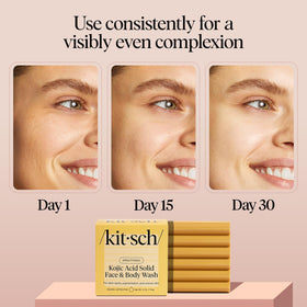 Kitsch soap lather on skin showing gentle cleansing action