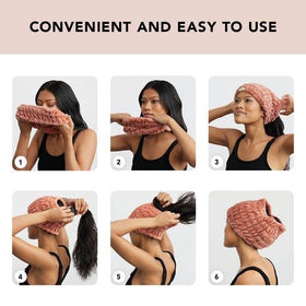 Kitsch headband in use washing face keeps hair dry and mess-free benefit