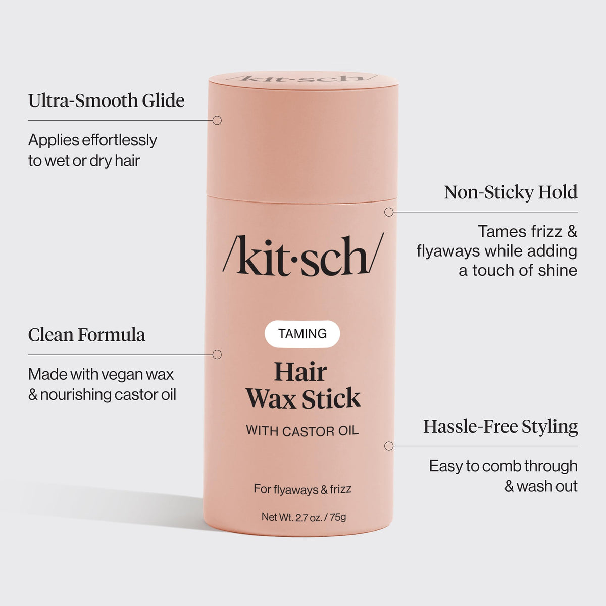 Kitsch stick inside a pouch ready for on‑the‑go touch‑ups
