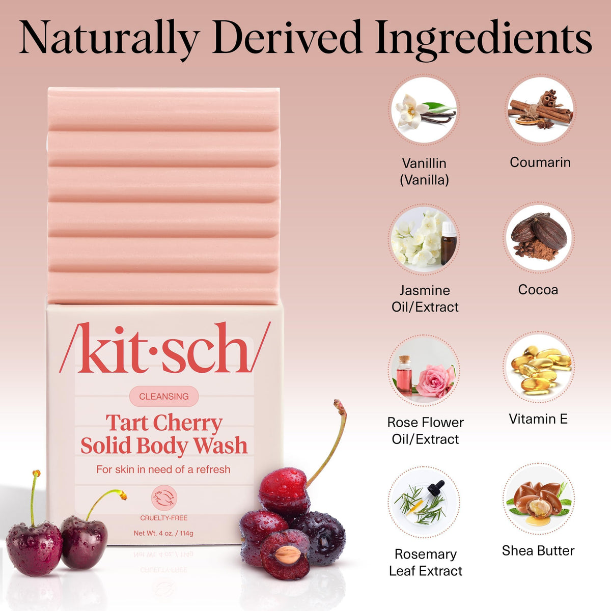 Kitsch recyclable packaging displayed to highlight low-waste choice