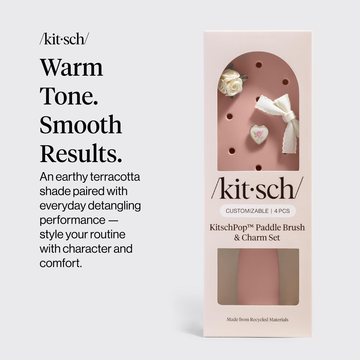 Kitsch flexible bristle close-up illustrating gentle detangling action