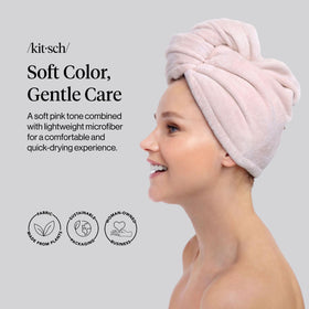 Kitsch close-up microfiber texture highlighting absorbency and softness benefit