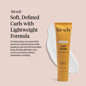 Kitsch cream texture close-up demonstrating lightweight, creamy formula for smooth application