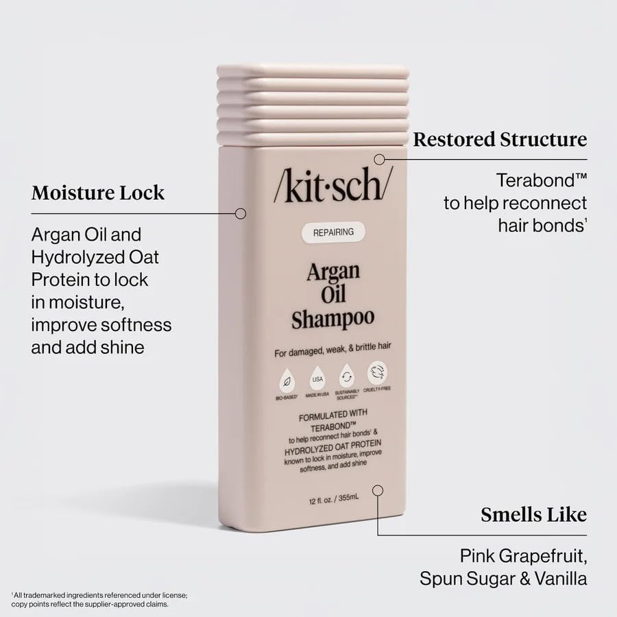 Kitsch shampoo lather texture detail shows creamy foam and conditioning