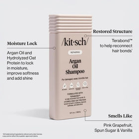 Kitsch shampoo lather texture detail shows creamy foam and conditioning