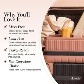 Kitsch interior compartment texture promoting airflow and drying