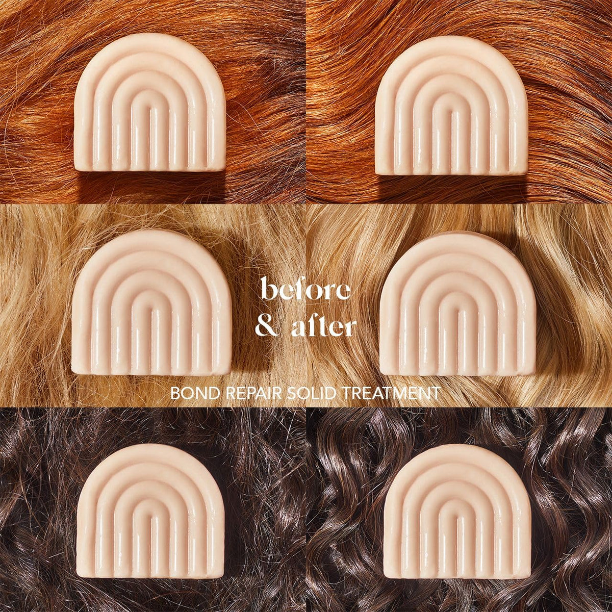 Kitsch swiped product on wet hair demonstrating smooth application and detangling