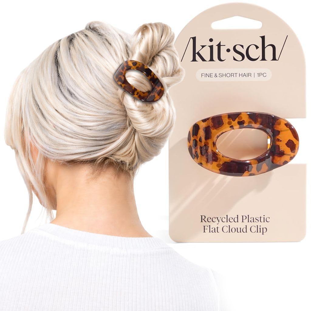 Kitsch tortoise front view showing slim flat profile and polished finish