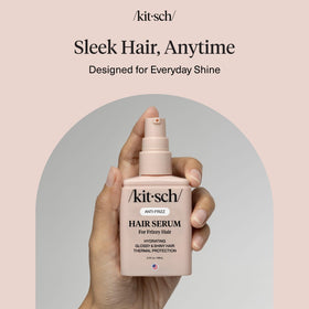 Kitsch bottle inside a travel bag with styling kit for on-the-go touchups