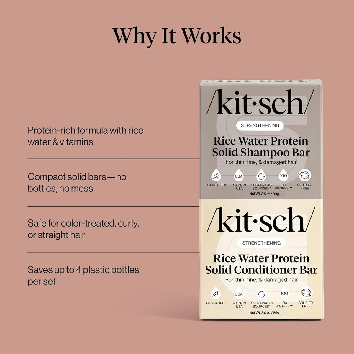 Kitsch travel kit packed in bag demonstrating waste-reducing convenience
