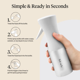 Kitsch bottle inside travel pouch illustrating easy packing and on-the-go styling
