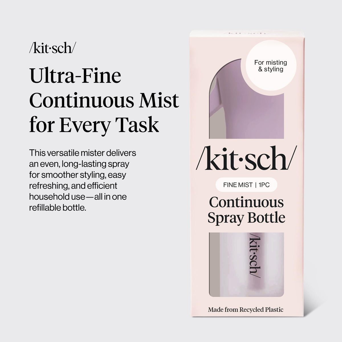 Kitsch placed in toiletry bag with travel items to show compact packability