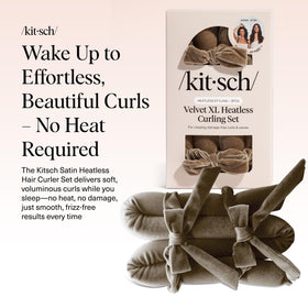 Kitsch velvet texture close-up highlighting plush grip and reduced hair slippage benefit