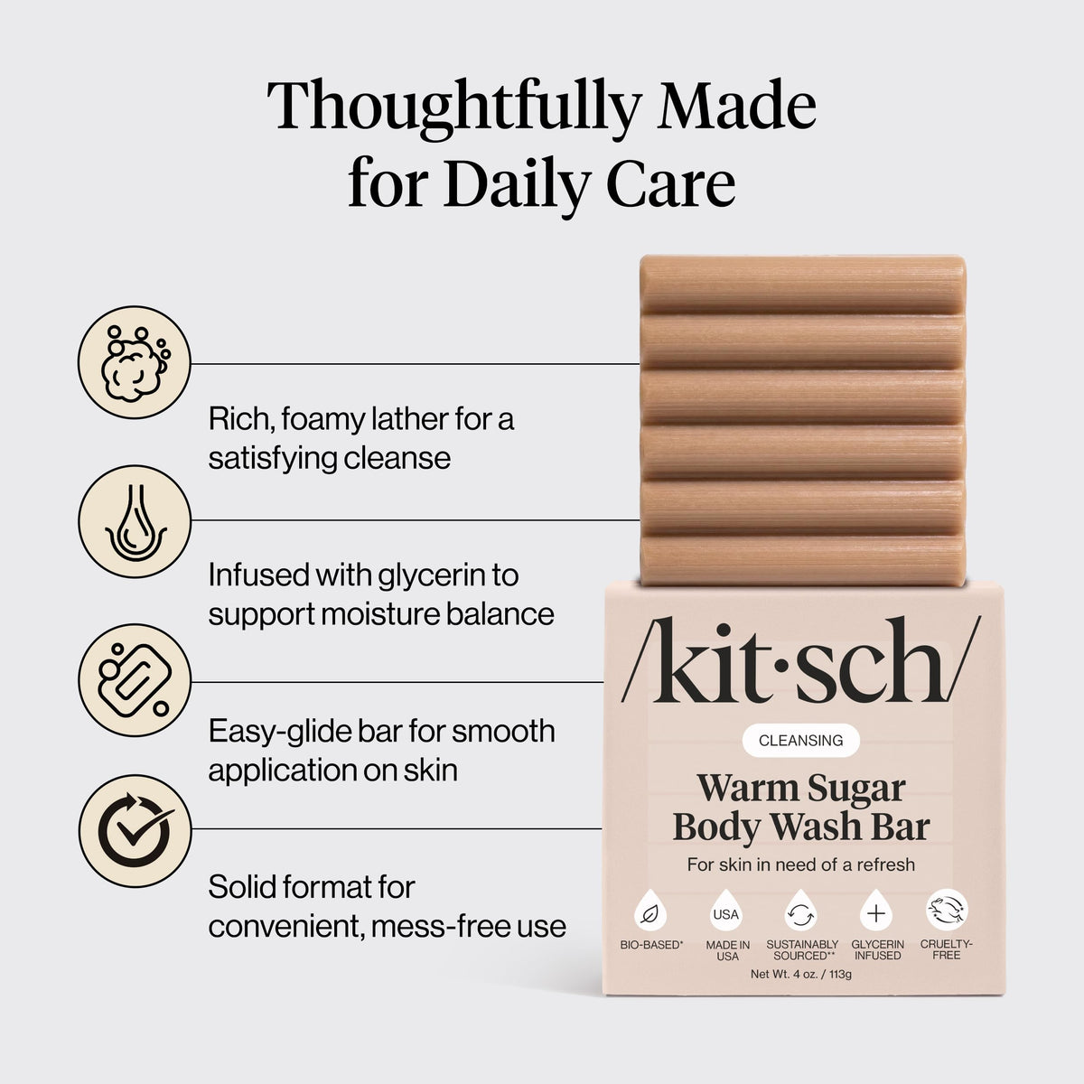 Kitsch bar on travel soap dish illustrating spill-free packing