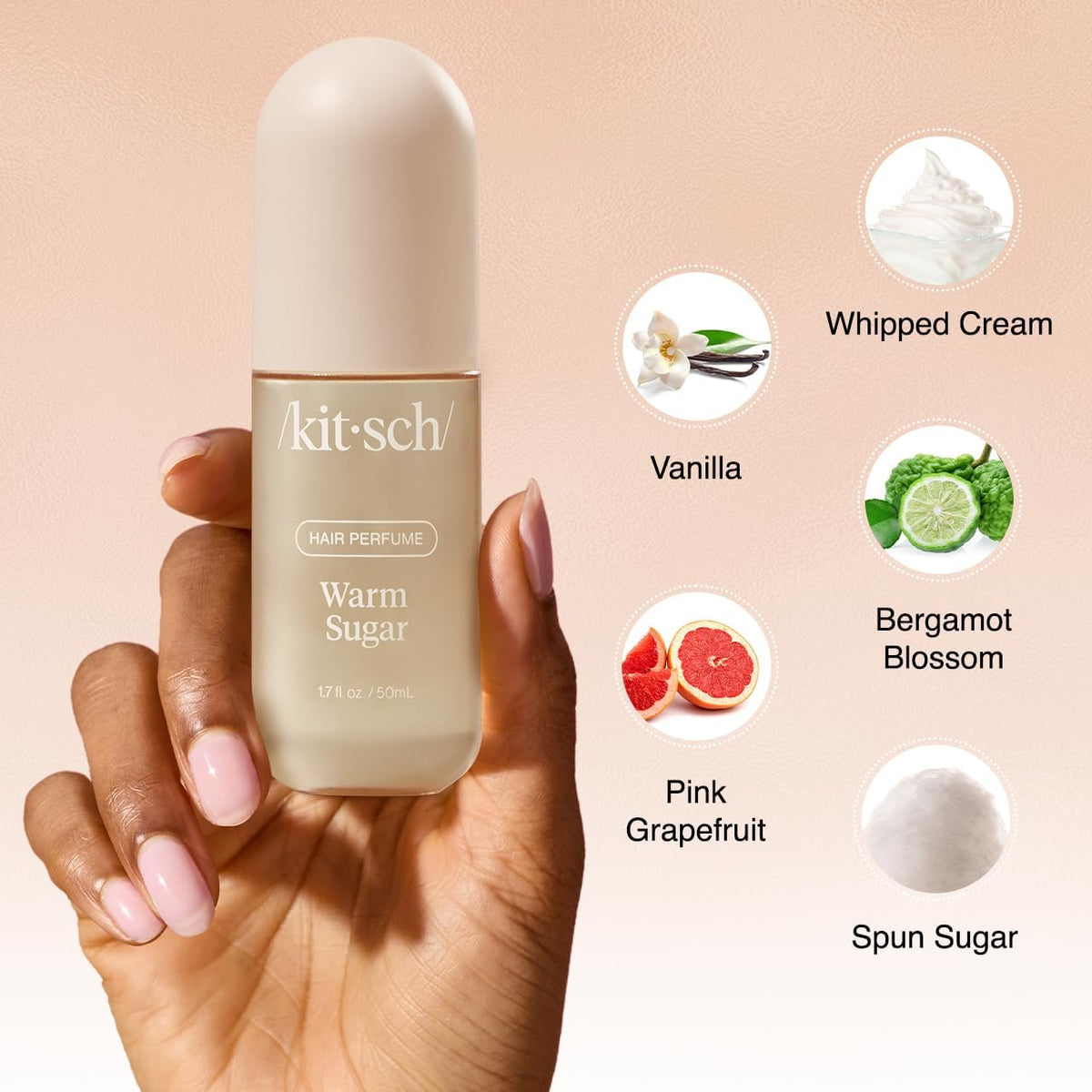 Kitsch mist refreshing a satin pillowcase to neutralize odors and prolong scent