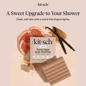 Kitsch soap lather closeup producing rich foam for gentle cleanse
