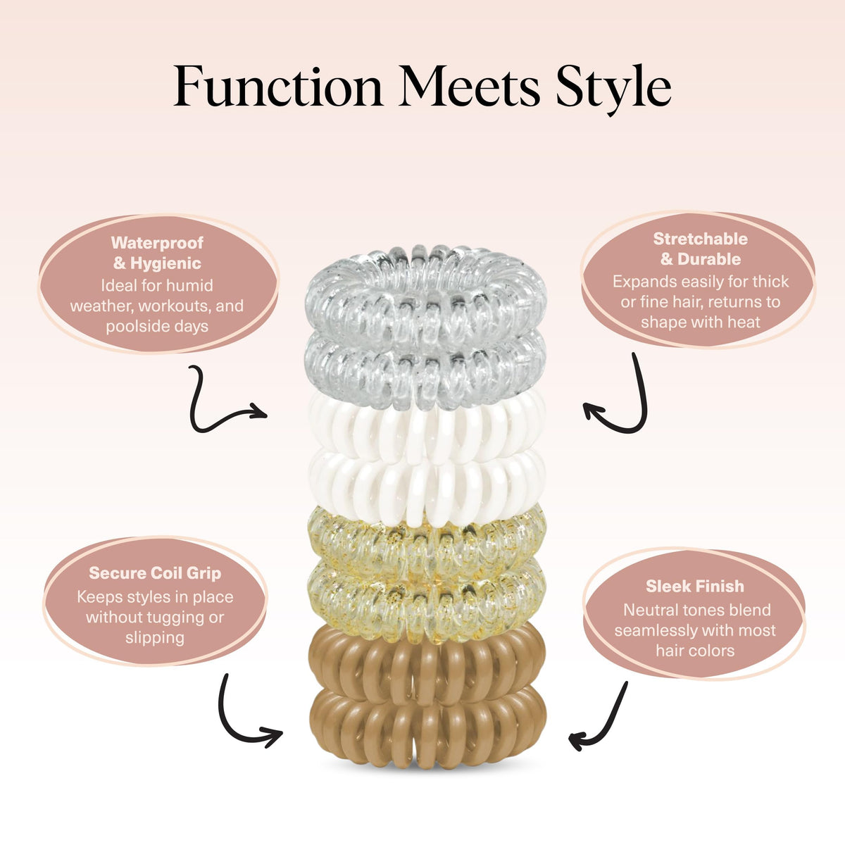 Kitsch tied on wrist as accessory for convenience and style