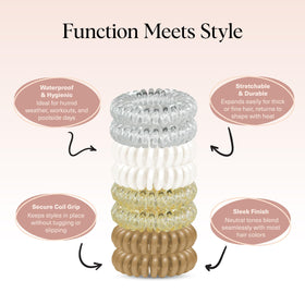 Kitsch tied on wrist as accessory for convenience and style