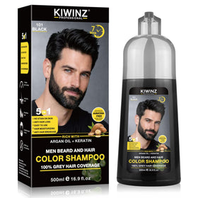 Kiwinz Professional front packaging showing 500ml bottle and black shade benefit