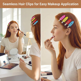 KJML DIY clips inside makeup kit for organized styling on the go