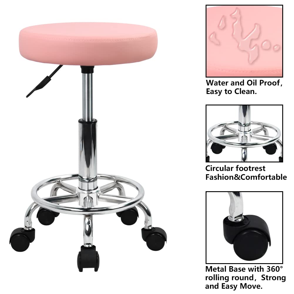 KKTONER caster wheels and base close-up showing stable mobility and durable build