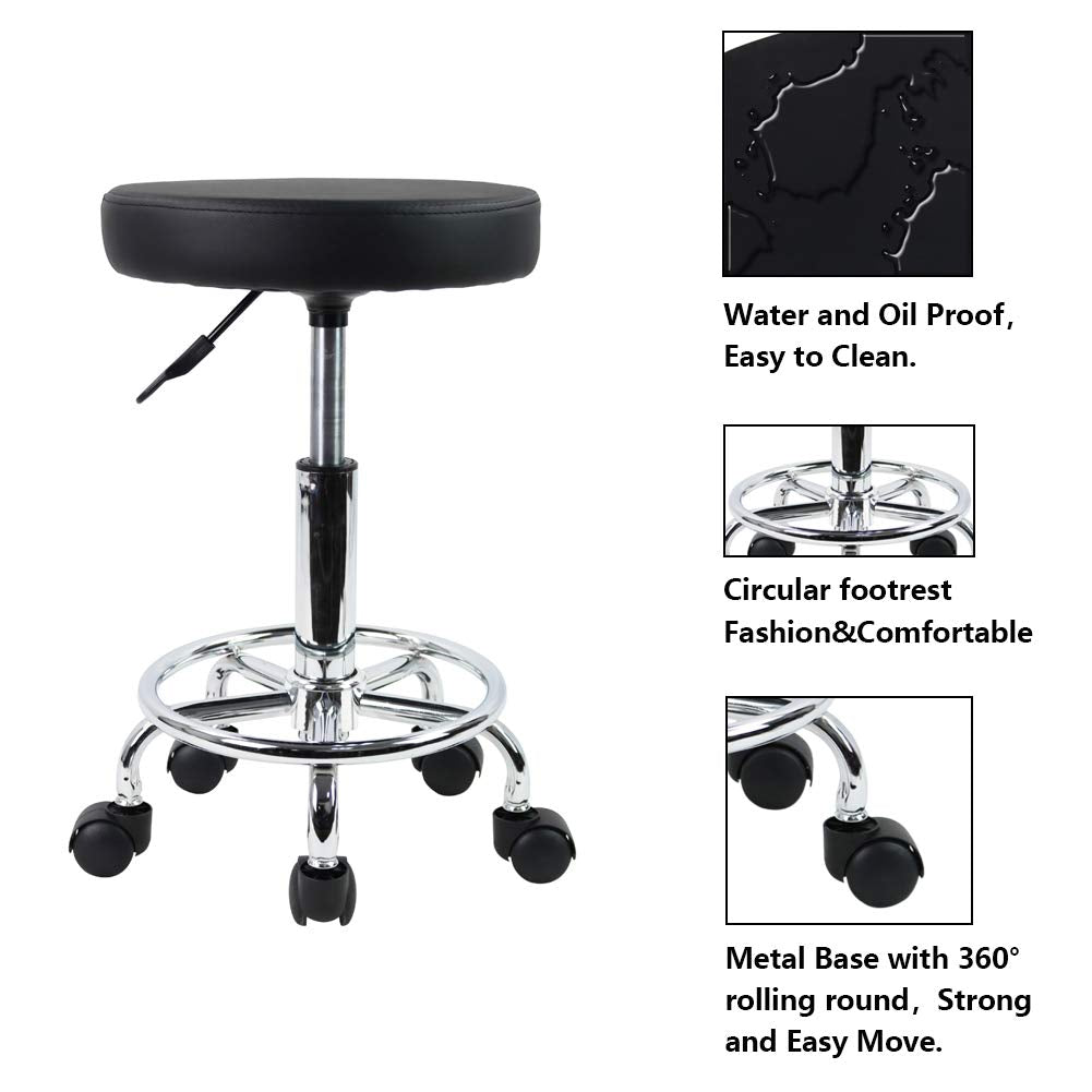 KKTONER stool beside ruler showing scale and small footprint benefit
