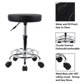 KKTONER stool beside ruler showing scale and small footprint benefit