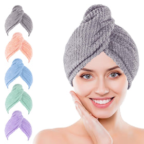 Kldnkig front view of folded turbans showing mixed colors and easy storage benefit