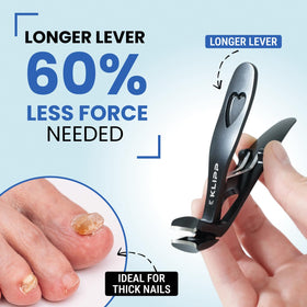 KLIPP close-up of curved stainless-steel blades highlighting clean precision cuts