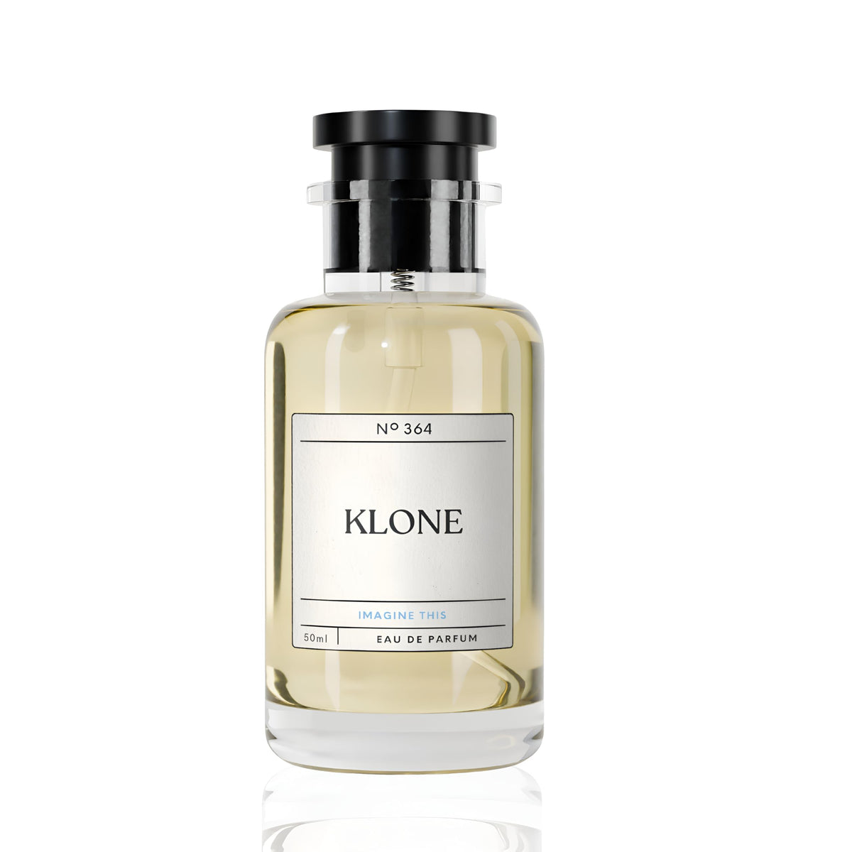 Klone front bottle view showing clean travel-friendly design and premium look