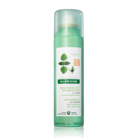 Klorane front packaging showing tinted dry shampoo for quick refresh benefit