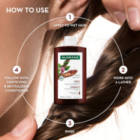 Klorane quinine plant ingredient visual emphasizing botanical origin and natural support