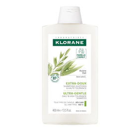 Klorane bottle front view showing label and gentle family shampoo benefits