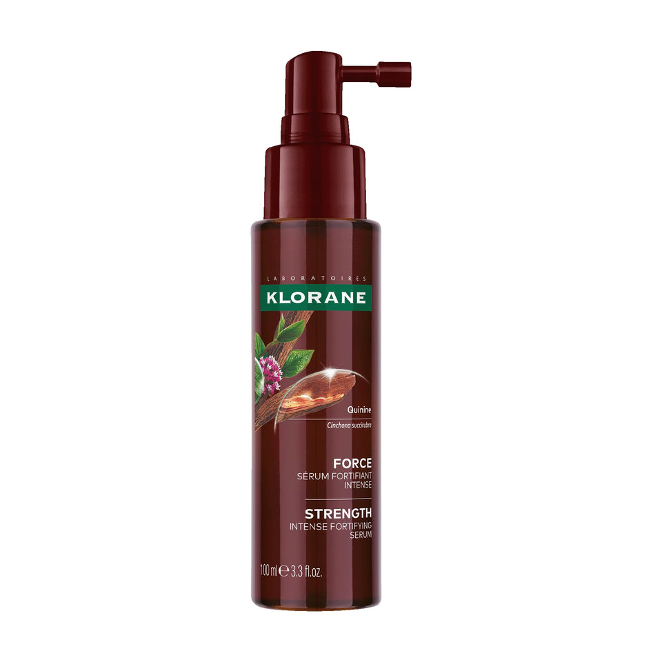 Klorane bottle front view showing label and compact design for easy use