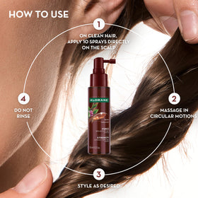 Klorane serum on bathroom counter in lifestyle setting for everyday routine
