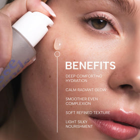 KLOSE FRNDS pump detail highlighting easy dispensing and controlled application benefit
