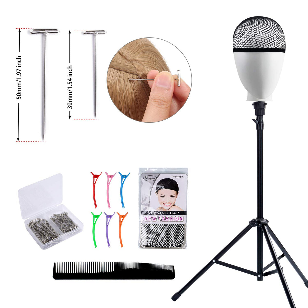 Klvied folded tripod stored inside included carrying bag for portability