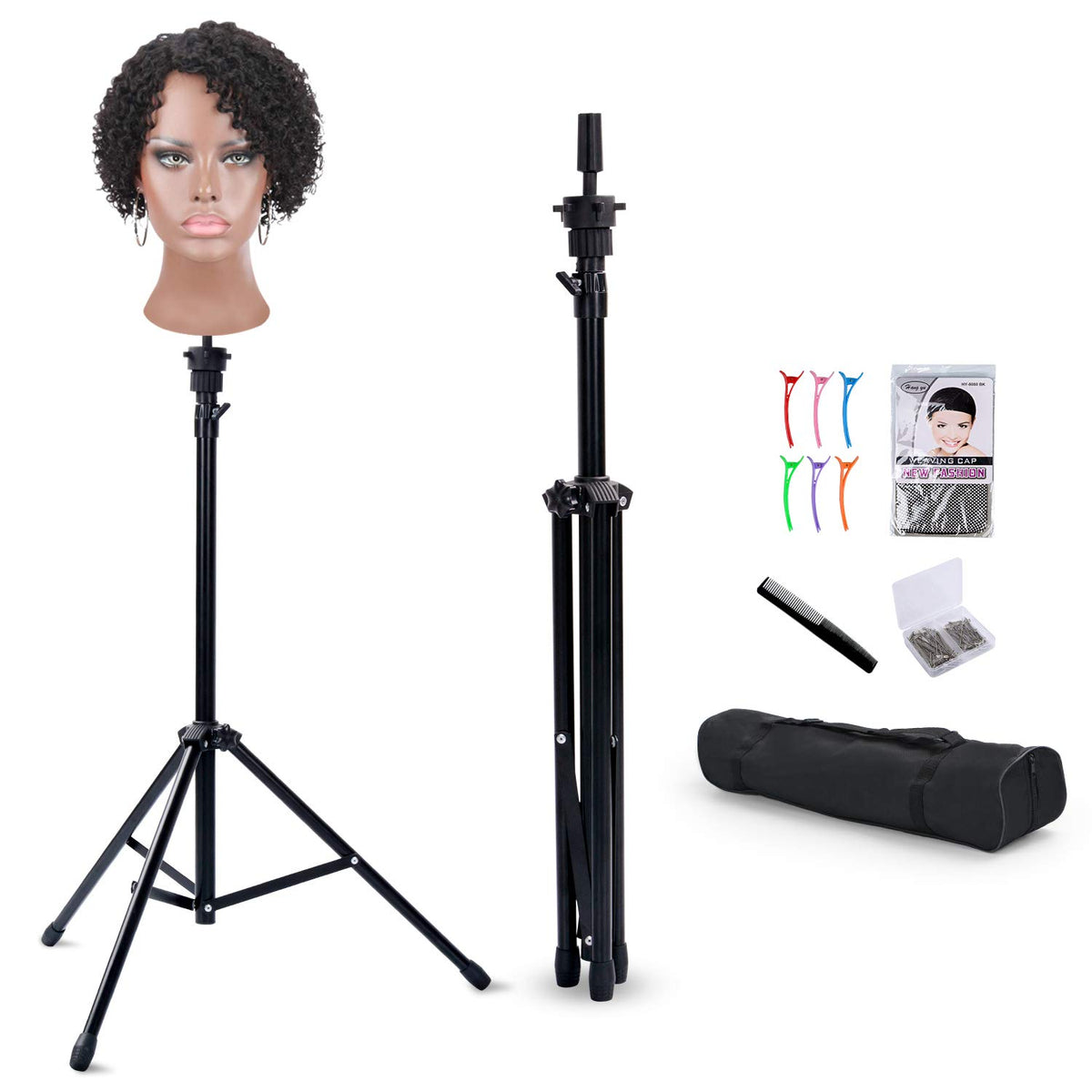 Klvied front view tripod with carry bag ready for transport