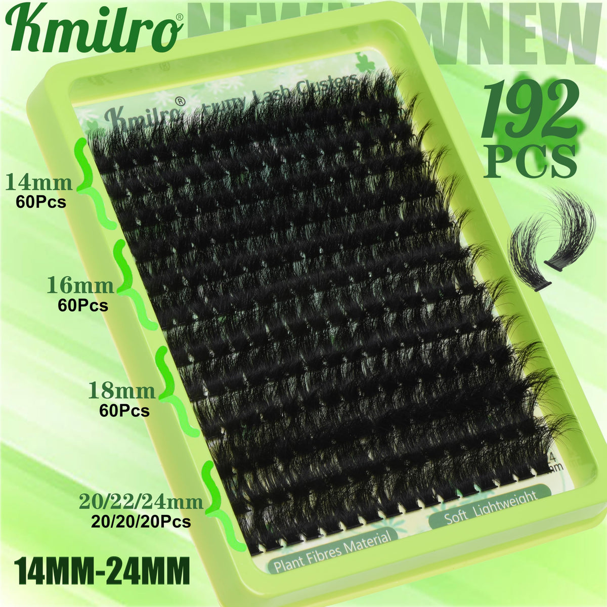 kmilro laid-out 14-24mm lengths displaying variety for custom shaping