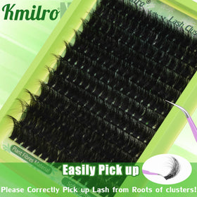 kmilro lifestyle model wearing dramatic lashes boosting eye definition