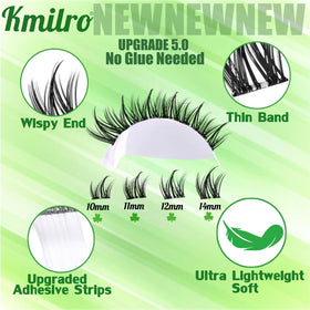 kmilro tweezers application demonstrating precise placement and quick no-glue use