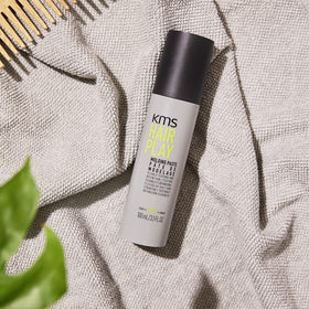 KMS styling applied to short hair, displays pliable hold and natural finish