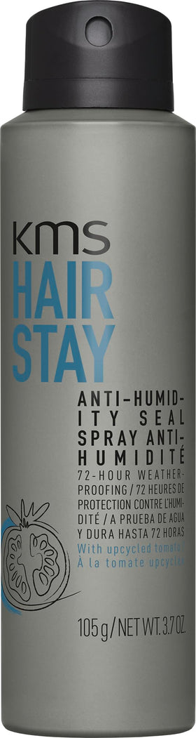 KMS HAIRSTAY bottle front packaging showing brand and benefit of shine