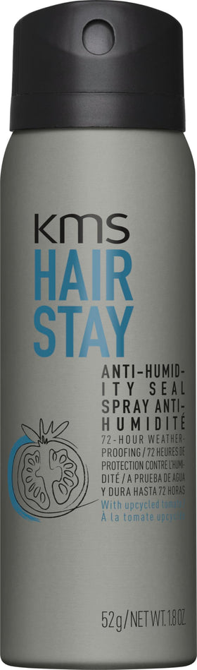 KMS HairStay bottle front view showing label and sleek design for easy identification