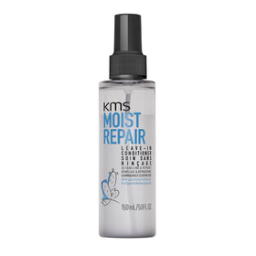 KMS MoistRepair front packaging showing compact 150 ml bottle and benefits