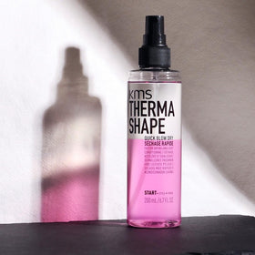 KMS ThermaShape used with hairdryer and brush to reduce blow-dry time