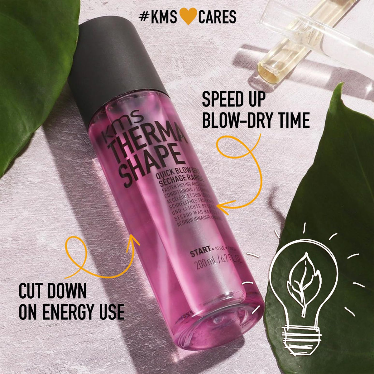 KMS ThermaShape close-up of liquid texture highlighting conditioning phase benefits